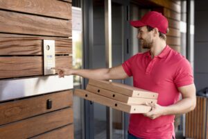delivery man with packages