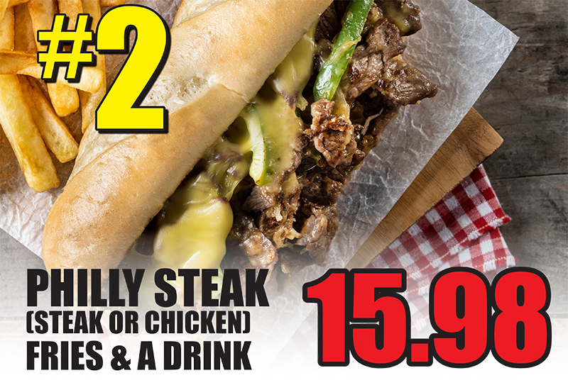 Philly Steak Fries and a Drink Only $15.98